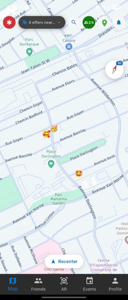 FriendsMap app